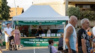 Le tri des déchets, un must dans nos manifestations communales. 