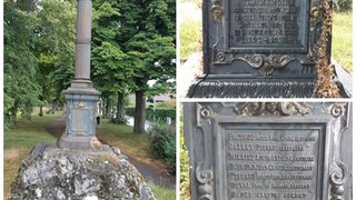 A St-Julien-en-Genevois, ce monument aux morts comprend deux noms d'habitants de Perly-Certoux, qui se sont enrôlés volontairement pour servir la Savoie en 1792.